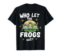 Who Let The Frogs Out Shirt Funny Frog Lovers T-Shirt