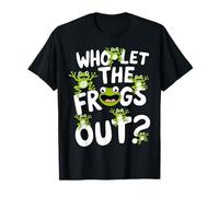 Who Let The Frogs Out Shirt Funny Frog Lovers T-Shirt
