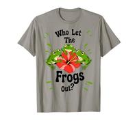 Who Let The Frogs Out Shirt Funny Frog Lovers T-Shirt