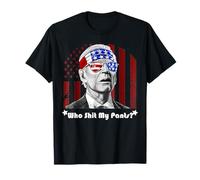 Who Sh!t My Pants? - T-shirt humoristique Joe Biden de satire politique T-Shirt