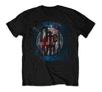 Who - the - T-Shirt # S Black Unisex # Target Texture [Import]
