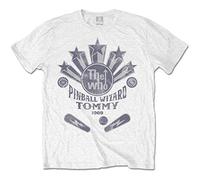 Who - the - T-Shirt # XL White Unisex # Pinball Wizard Flippers [Import]