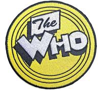 Who - the - The Who Patch Jaune Circle Band Logo Officiel Jaune Embroidered Woven Iron On Size One Size