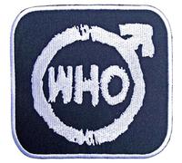 Who - the - Rock Off officially licensed products The Who Patch Spray Band Logo Officiel Embroidered Woven Iron On Size Accessory Size