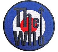 Who - the - Rock Off officially licensed products The Who Patch Target Band Logo Bordered Officiel Embroidered Woven Iron On