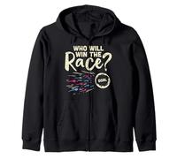 Who Will Win The Race Gender Reveal Baby Shower Rose ou Bleu Sweat à Capuche