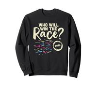 Who Will Win The Race Gender Reveal Baby Shower Rose ou Bleu Sweatshirt