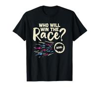 Who Will Win The Race Gender Reveal Baby Shower Rose ou Bleu T-Shirt