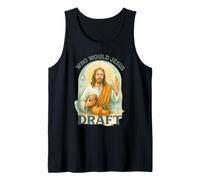 Who Would Jesus Draft Fantasy Football Parody Fall Art Débardeur