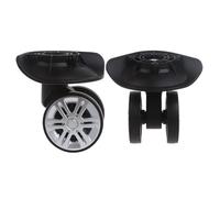 Whoasyst 1 paire de chariots A02 pour remplacer vos bagages avec des pièces de rechange ABS pour sacs et valises, Noir