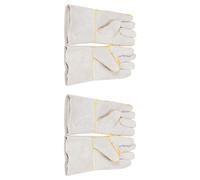 Whoasyst 3. Gants de protection double couche de 35 cm pour animal domestique avec manches anti-griffures et morsures pour la manipulation du chien, le toilettage, l'entraînement des animaux