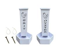 Whoasyst Accessoire pour poulailler - Mangeoires pratiques pour huîtres et grains - Distributeur automatique de régime alimentaire