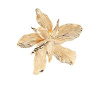 Whoasyst Accessoires de fête géométriques en forme de fleur pour mariage, texture en alliage, convient pour la mode, look décontracté, déclaration en alliage pour femme