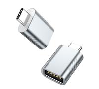 Whoasyst Adaptateur compact USB C mâle vers USB femelle pour améliorer la compatibilité des appareils et un transfert de données rapide jusqu'à 5 Gbit/s. Adaptateur OTG
