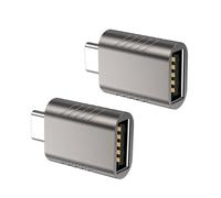 Whoasyst Adaptateur compact USB C mâle vers USB femelle pour améliorer la compatibilité des appareils et un transfert de données rapide jusqu'à 5 Gbit/s. Adaptateur OTG