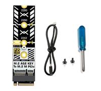 Whoasyst Adaptateur économique amélioré de E vers M pour les anciens ordinateurs pour accéder à la dernière technologie WiFi Adaptateur USB PCIe