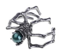 Whoasyst Bagues araignées punk avec pierre de lune mystérieuse taille réglable pour femme bijoux d'art sombre unique bijoux punk foncé, Moyen, Comme décrit, Comme décrit.