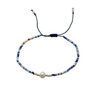 Whoasyst Bijou de poignet tendance élastique à porter au quotidien - Texture de perles - Parfait pour les femmes modernes - Pour garde-robe de mariage