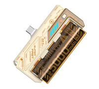 Whoasyst Bloc d'alimentation 5000 mAh avec entrées de type C et batterie interchangeable, convient pour smartphones et tablettes, appareil facile à transporter avec batterie amovible