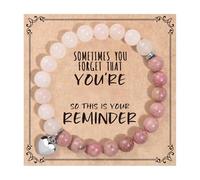 Whoasyst Bracelet confortable en alliage avec cœur en pierre pour un port à long terme de jour comme de nuit exquis, taille unique, Comme décrit