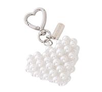 Whoasyst Bracelet de téléphone en forme de cœur avec perles en alliage spécial permanent fin pour téléphone portable