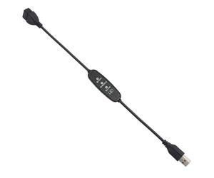 Whoasyst Câble USB de 35 cm avec variateur d'intensité - Câble d'extension à trois vitesses pour ventilateur de lampe