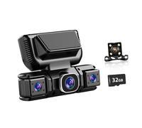 Whoasyst Caméra de véhicule 4 canaux avec fonction boucle et objectif large de 170 degrés pour capturer une installation facile de la caméra de conduite