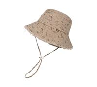 Whoasyst Chapeau de pêcheur élégant en tissu polyester avec mentonnière réglable à large bord, protection solaire, chapeau de soleil coupe-vent avec mentonnière