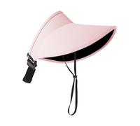 Whoasyst Chapeau de soleil léger pour femme - Pliable - Avec sangle de cou réglable et coupe-vent - Pour la randonnée - Respirant - Surdimensionné