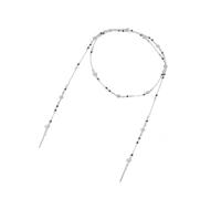 Whoasyst Collier à superposer avec perles d'imitation et cristaux et motifs de roses pour un style simple et tendance, One Size, Comme décrit, Comme décrit.