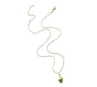 Whoasyst Collier avec pendentif pomme de pin naturel en acier inoxydable robuste pour empiler ou porter en solo simple pendentif pomme de pin, One Size, Comme décrit, Comme décrit.