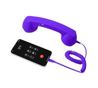 Whoasyst Combiné de téléphone de bureau nostalgique avec microphone à réduction du bruit et prise en main confortable pour les besoins d'appels quotidiens combiné de téléphone traditionnel