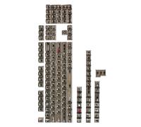 Whoasyst Customs Russian Crystal Transparent Police Backlit Keycap Original Height, Kit complet pour les amateurs de claviers mécaniques Russes