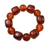 Whoasyst Élégant bracelet à paillettes en polyacrylate simple et tendance, simple, soigné, antirouille, bijou élégant en perles carrées, taille unique, Comme décrit