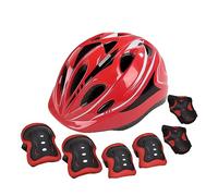 Whoasyst Ensemble de coussinets de casque de vélo pour enfants avec genouillères, coudières, protège-poignets, équipement de protection pour vélo avec coussin respirant pour enfants
