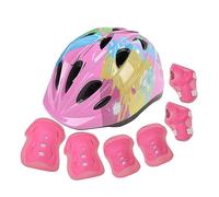 Whoasyst Ensemble de coussinets de casque de vélo pour enfants avec genouillères, coudières, protège-poignets, équipement de protection pour vélo avec coussin respirant pour enfants
