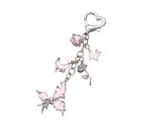 Whoasyst Ensemble de porte-clés en alliage robuste avec motif étoile et rose - Bijoux pour femmes - Pour occasions spéciales - Bijoux inspirés de l'Académie sombre, a, taille unique