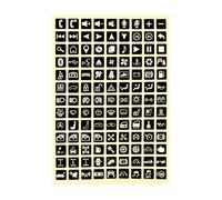 Whoasyst Étiquettes Luminiferous pour interrupteurs absorbent automatiquement la lumière à la lumière dans l'obscurité en PVC imperméable pour panneaux de commande autocollants imperméables