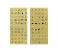 Whoasyst Étiquettes Luminiferous pour interrupteurs absorbent automatiquement la lumière à la lumière dans l'obscurité en PVC imperméable pour panneaux de commande autocollants imperméables