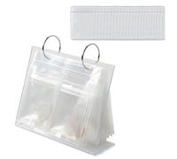 Whoasyst Étui de protection à bijoux avec couvercle transparent pour colliers, organiseurs, bijoux, accessoires