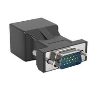 Whoasyst Extension VGA solide avec câble Ethernet unique haute clarté et adaptateur vidéo vers RJ45 pour divers scénarios