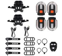 Whoasyst Feu arrière de vélo rechargeable étanche pour diverses conditions météorologiques haute luminosité arrière