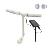 Whoasyst Fontaines à énergie solaire avec contrôle par smartphone, 6 modes d'éclairage, flux d'eau réglables pour jardin, piscine, fontaines solaires avec lumière