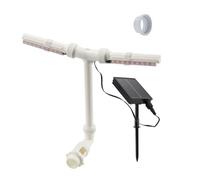 Whoasyst Fontaines à énergie solaire avec contrôle par smartphone, 6 modes d'éclairage, flux d'eau réglables pour jardin, piscine, fontaines solaires avec lumière