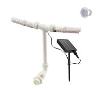 Whoasyst Fontaines à énergie solaire avec contrôle par smartphone, 6 modes d'éclairage, flux d'eau réglables pour jardin, piscine, fontaines solaires avec lumière