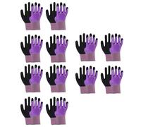 Whoasyst Gants anti-crevaison avec double revêtement en latex pour adulte, gants imperméables et respirants pour entrepôt, gants de travail robustes