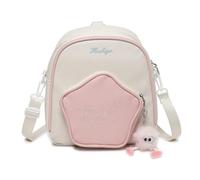 Whoasyst Joli sac à dos Ita pour femme - Sac à bandoulière décontracté - Petit sac à bandoulière tendance pour étudiant - Joli sac à bandoulière pour femme - Motif étoile - Petit sac à bandoulière