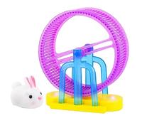 Whoasyst Jouet Balle Intelligente Souple Intégré Lapin Interactif Jouet Balle à Rouler Jouet pour Chaton Exercice