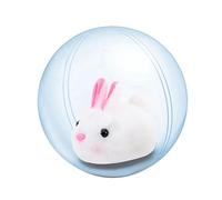 Whoasyst Jouet Balle Intelligente Souple Intégré Lapin Interactif Jouet Balle à Rouler Jouet pour Chaton Exercice