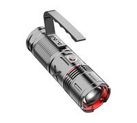 Whoasyst Lampe de poche d'inspection portable avec poignée de transport, faisceau de contrôle, lentille réglable et alimentation rechargeable pour vérifications en plein air, lampe torche à lumière
